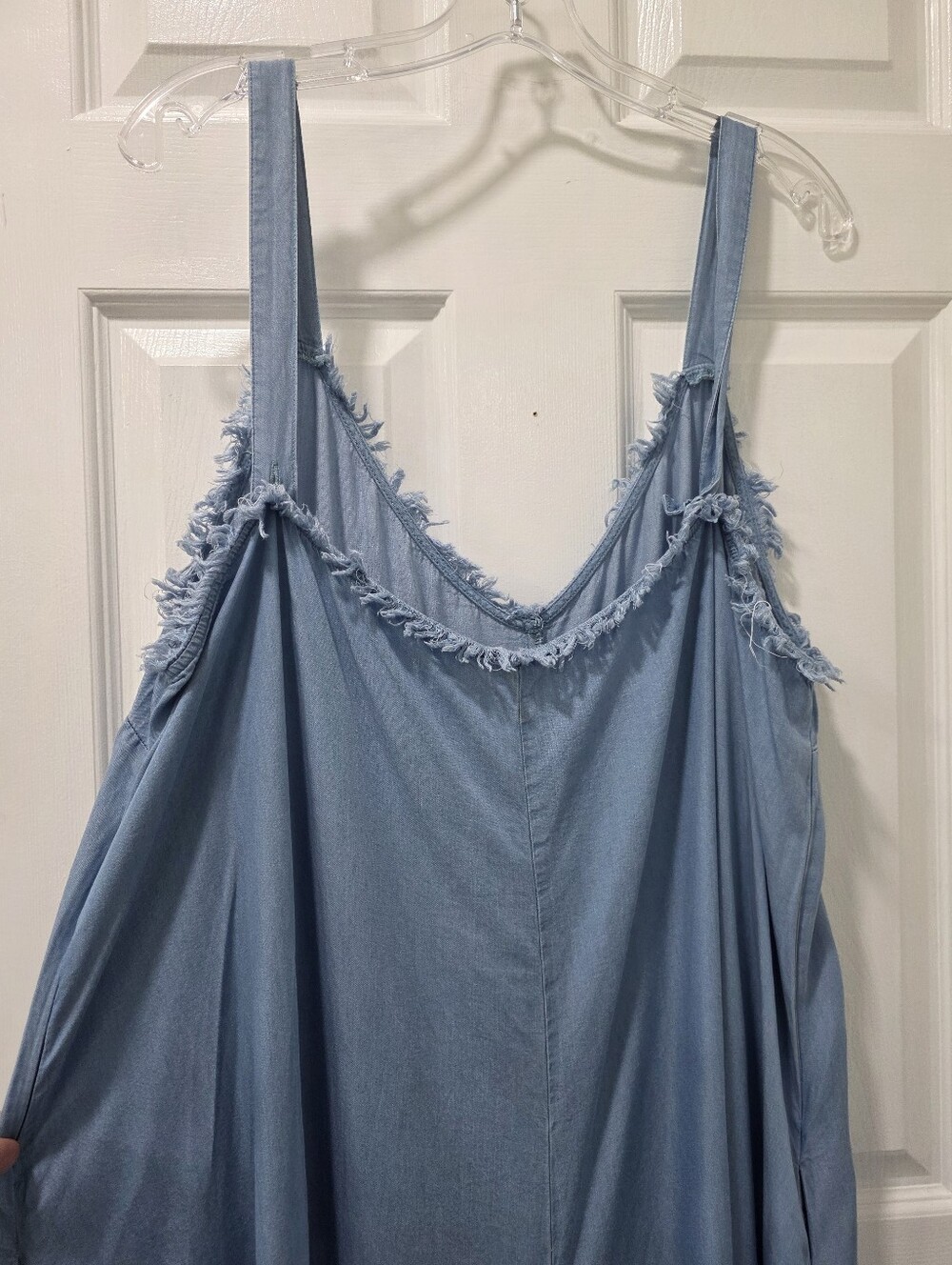CATO Plus Size Chambray Genie Jumpsuit 26/28W 4X - Picture 9 of 15